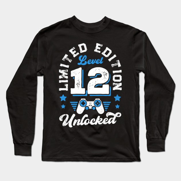 Level 12 Unlocked Limited Edition Birthday Long Sleeve T-Shirt by Rebrand